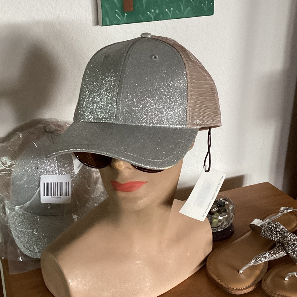 Cappelli Straworld Glitter Gray and Tan Cap